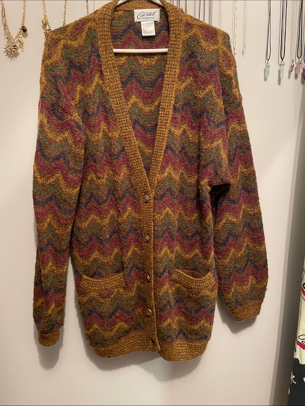 Vintage Brown Boho Cardigan